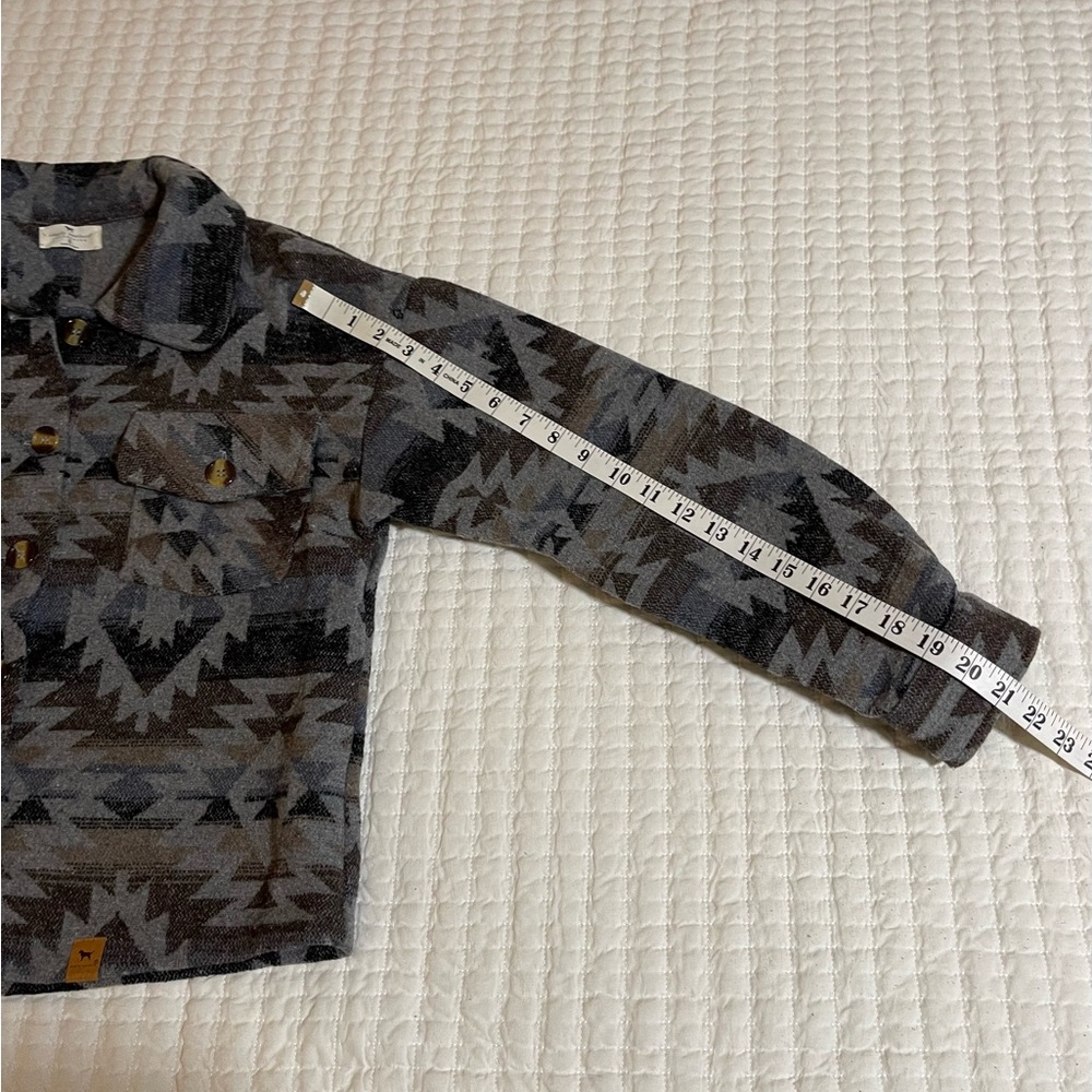 Simply Southern | Gray & Brown Aztec Patterned Jacket - Picture 11 of 14